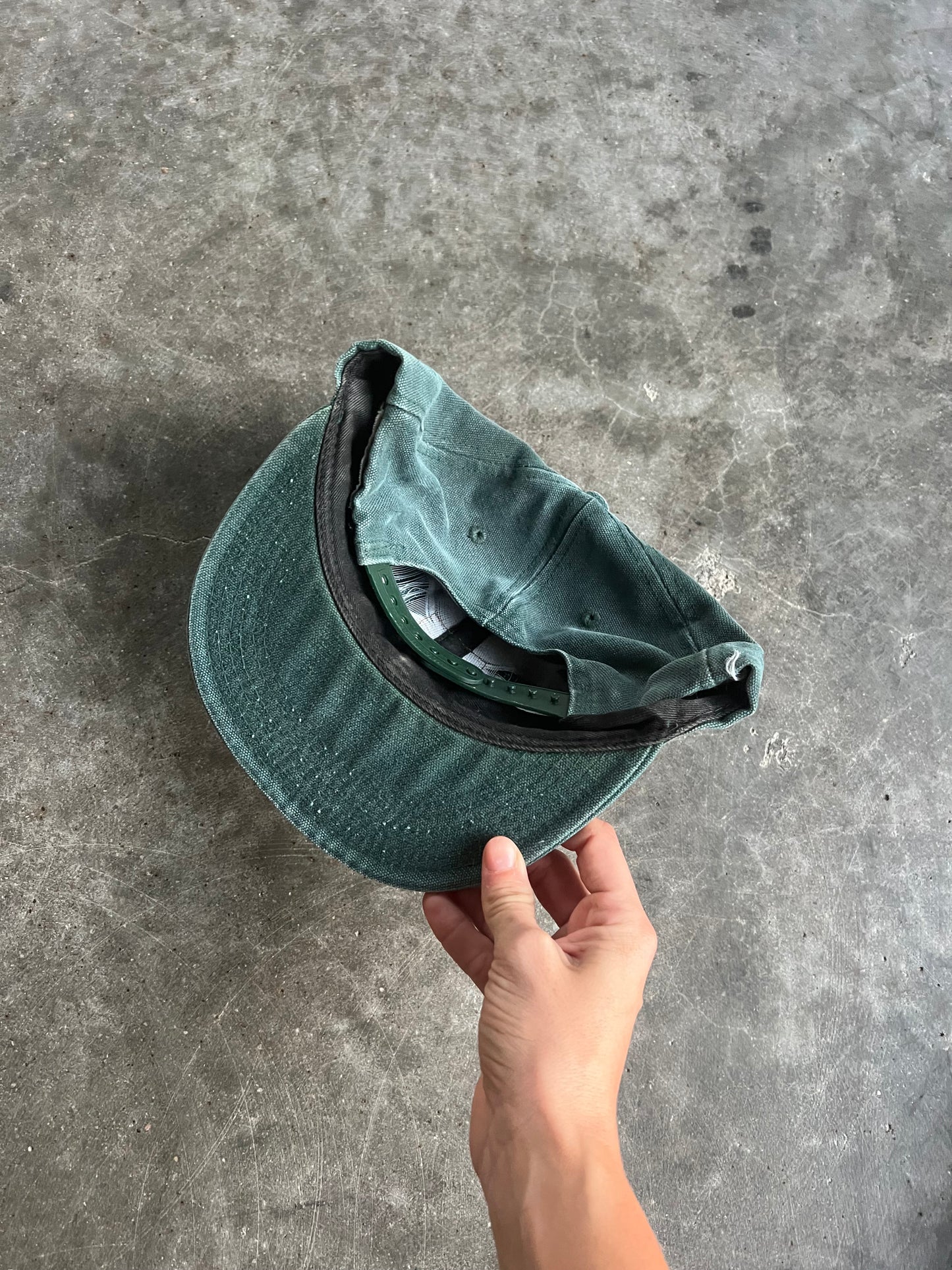 Vintage Green Carhartt SnapBack Hat