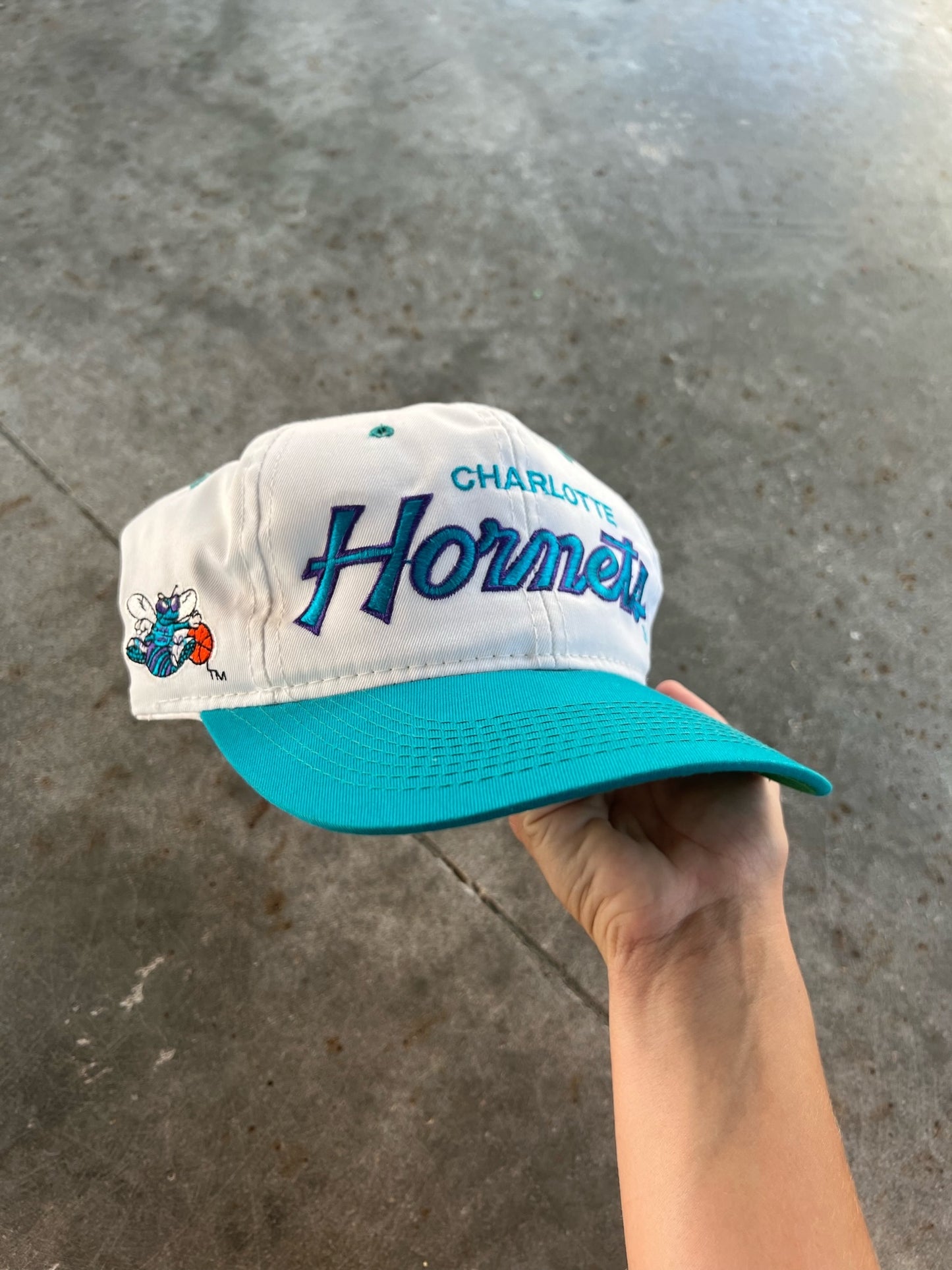 Vintage Charlotte Hornets Snap-Back Hat