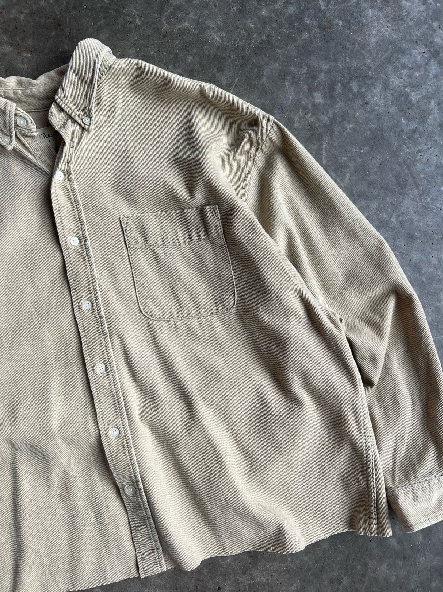 Vintage Cream Eddie Bauer Button Up - XXL