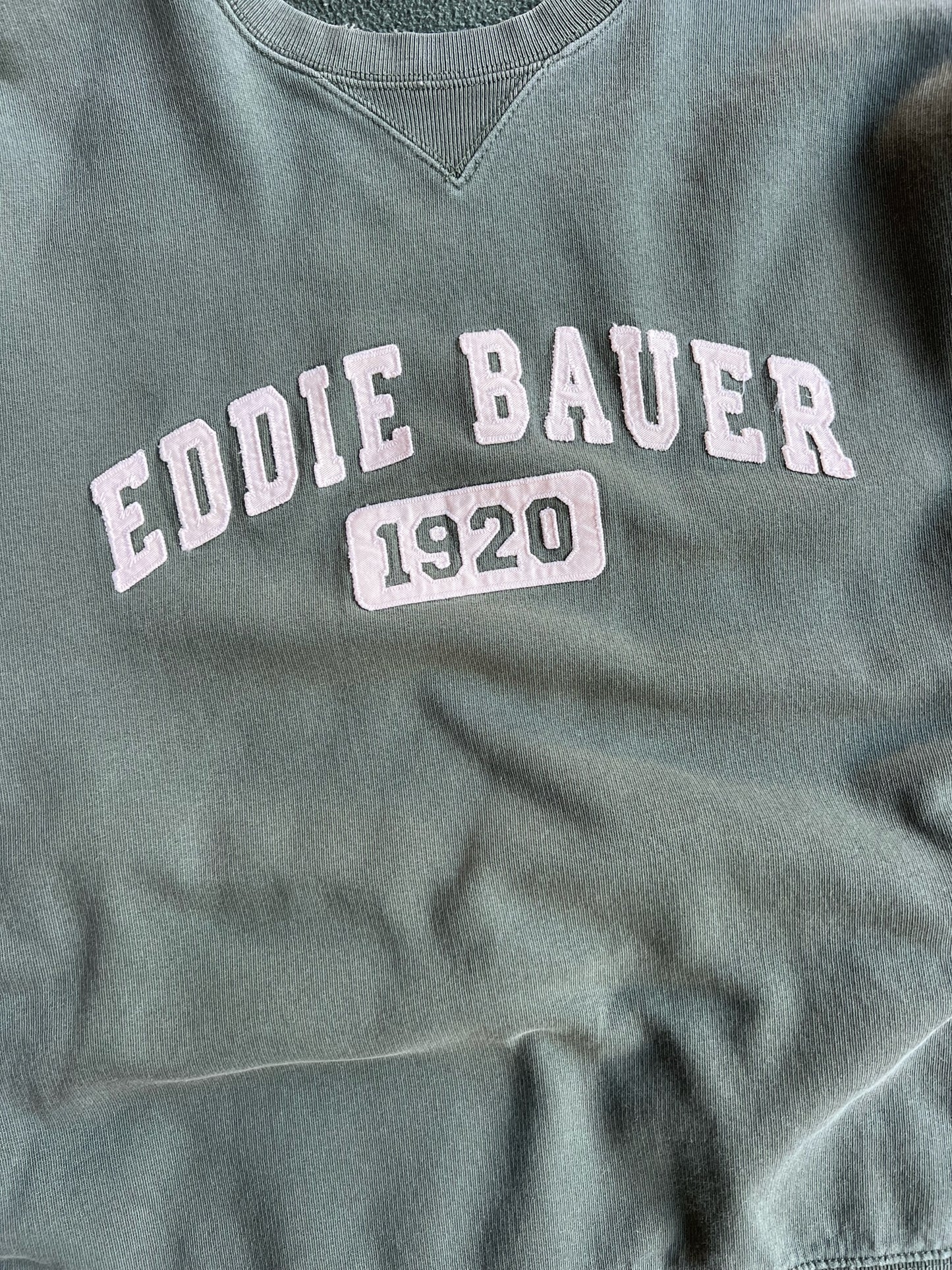 Vintage Green Eddie Bauer Crew - L