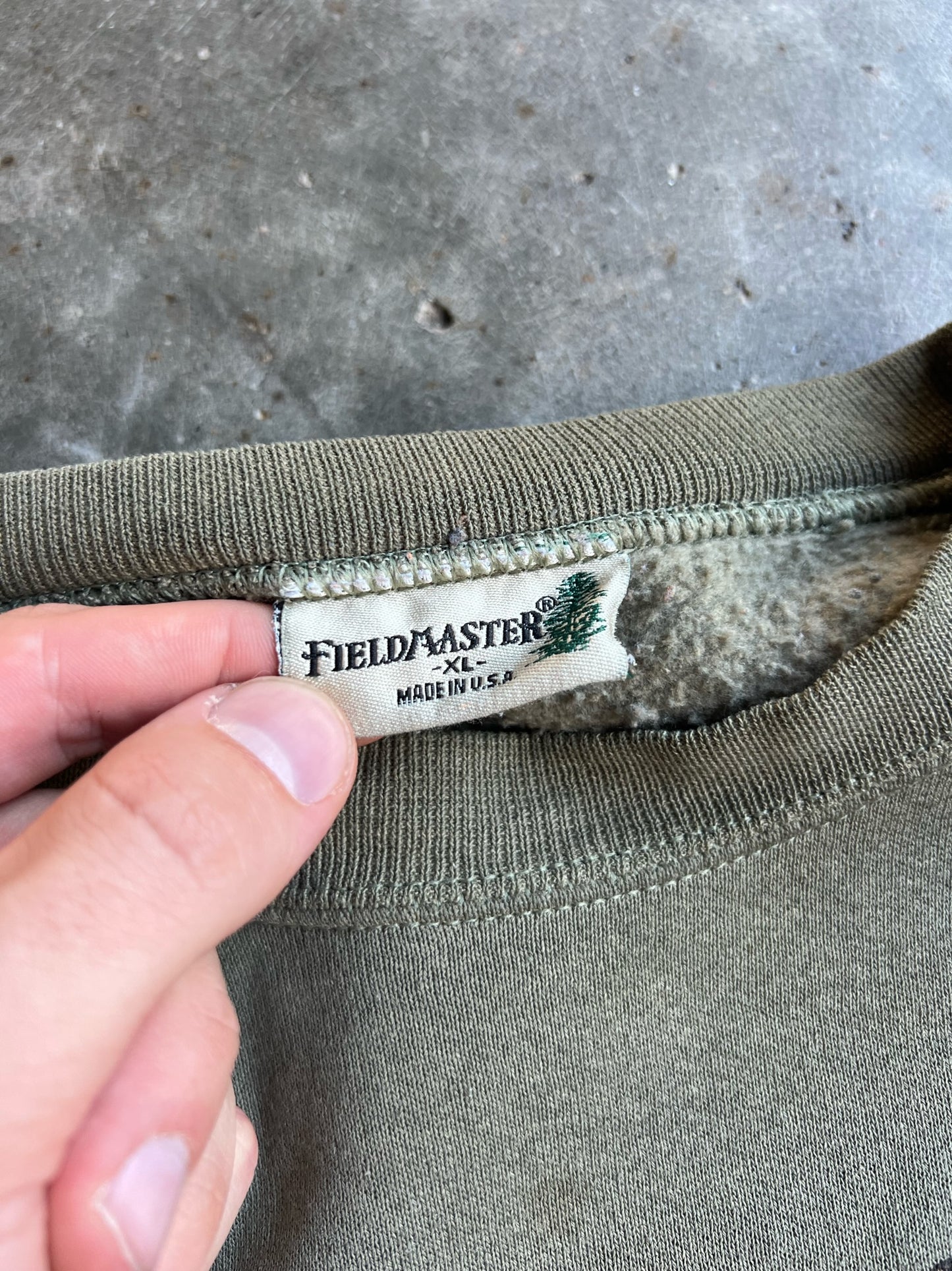 Vintage Faded Green FieldMaster Crew - XL