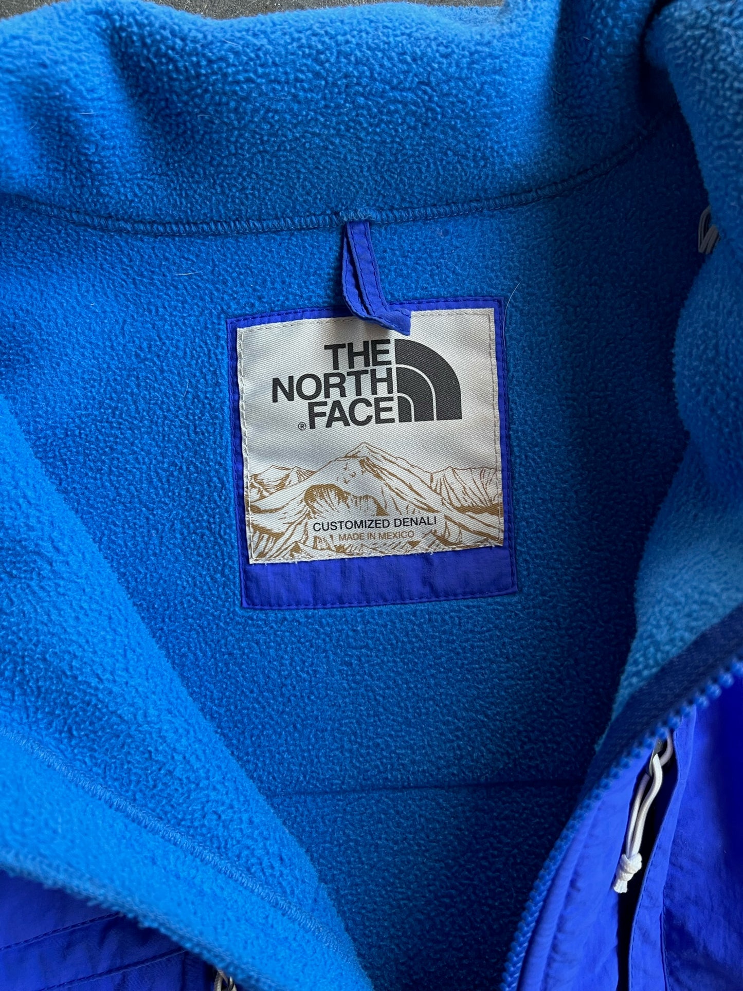 Vintage Blue Fleece North Face Zip Up - XL