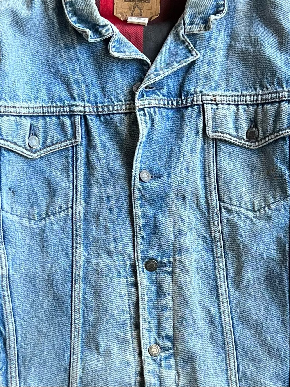 Vintage Flannel Lined GAP Denim Jacket - M