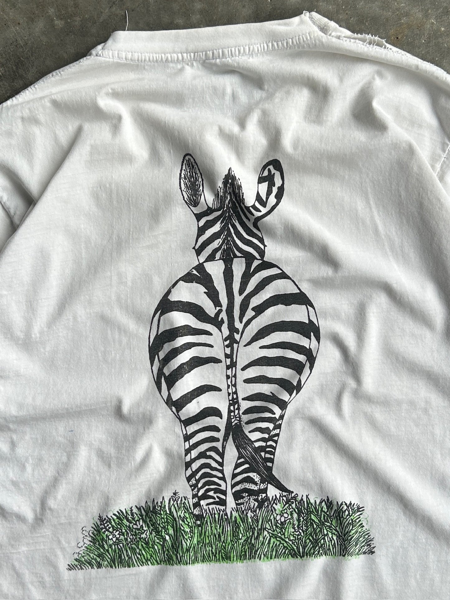 Vintage Tanzania Zebra Shirt - XL