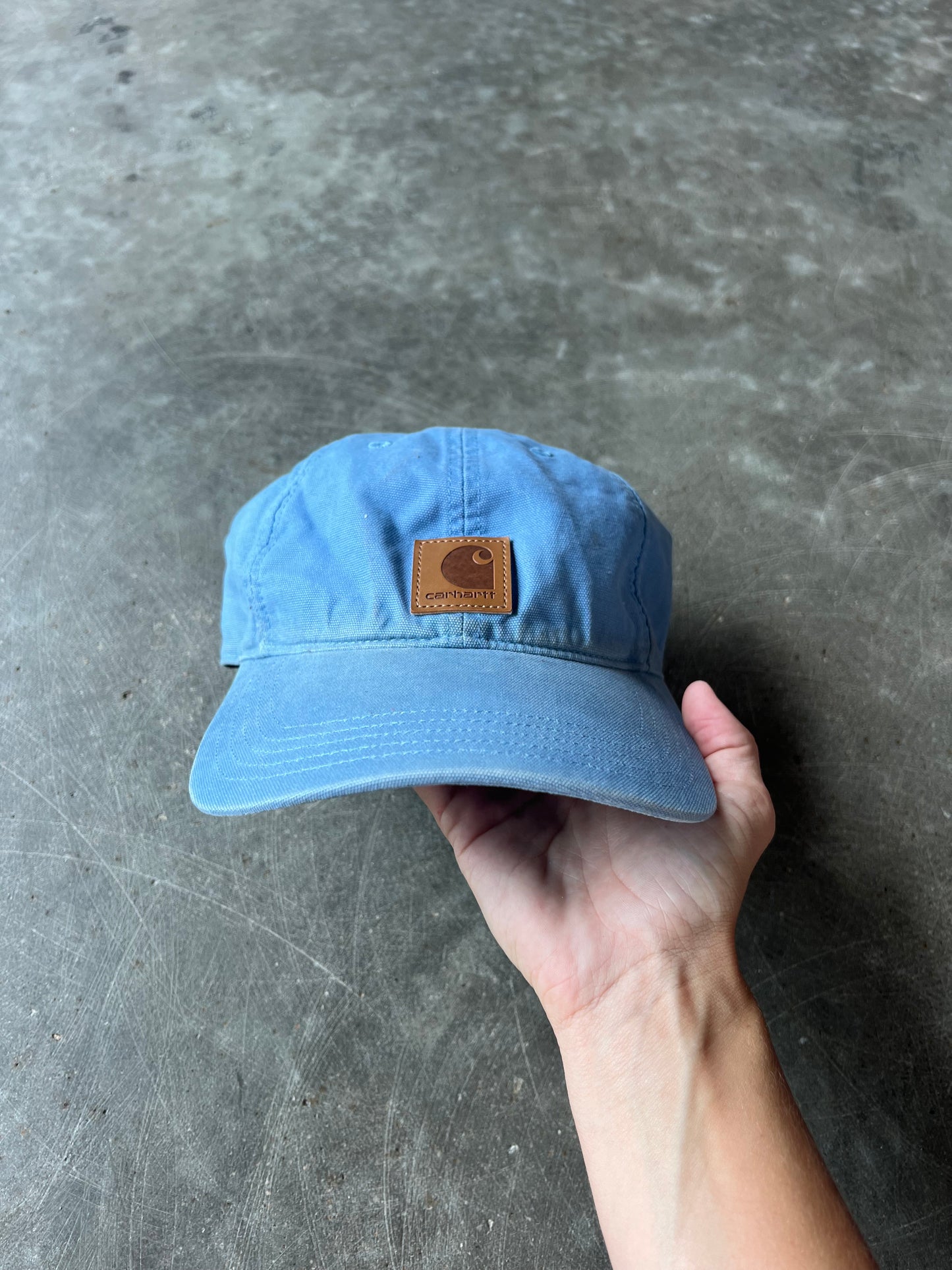 Sky Blue Carhartt Velcro Hat