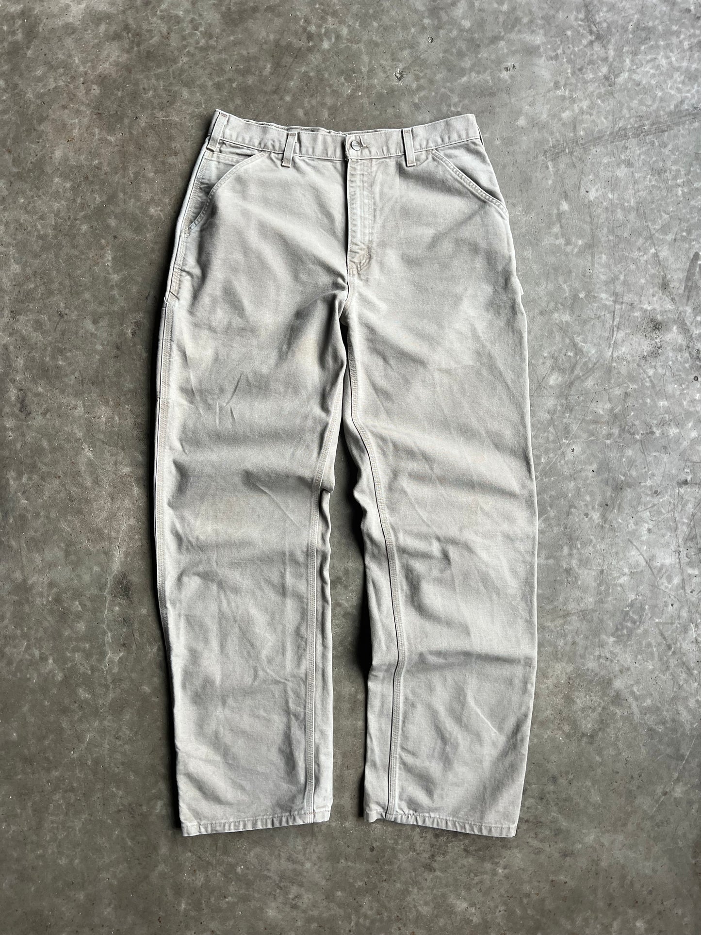 Vintage Beige Carhartt Carpenter Pants - 34