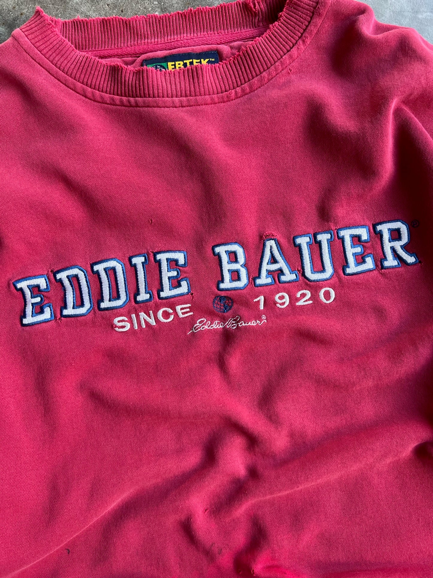 Vintage Red Eddie Bauer Crew - L