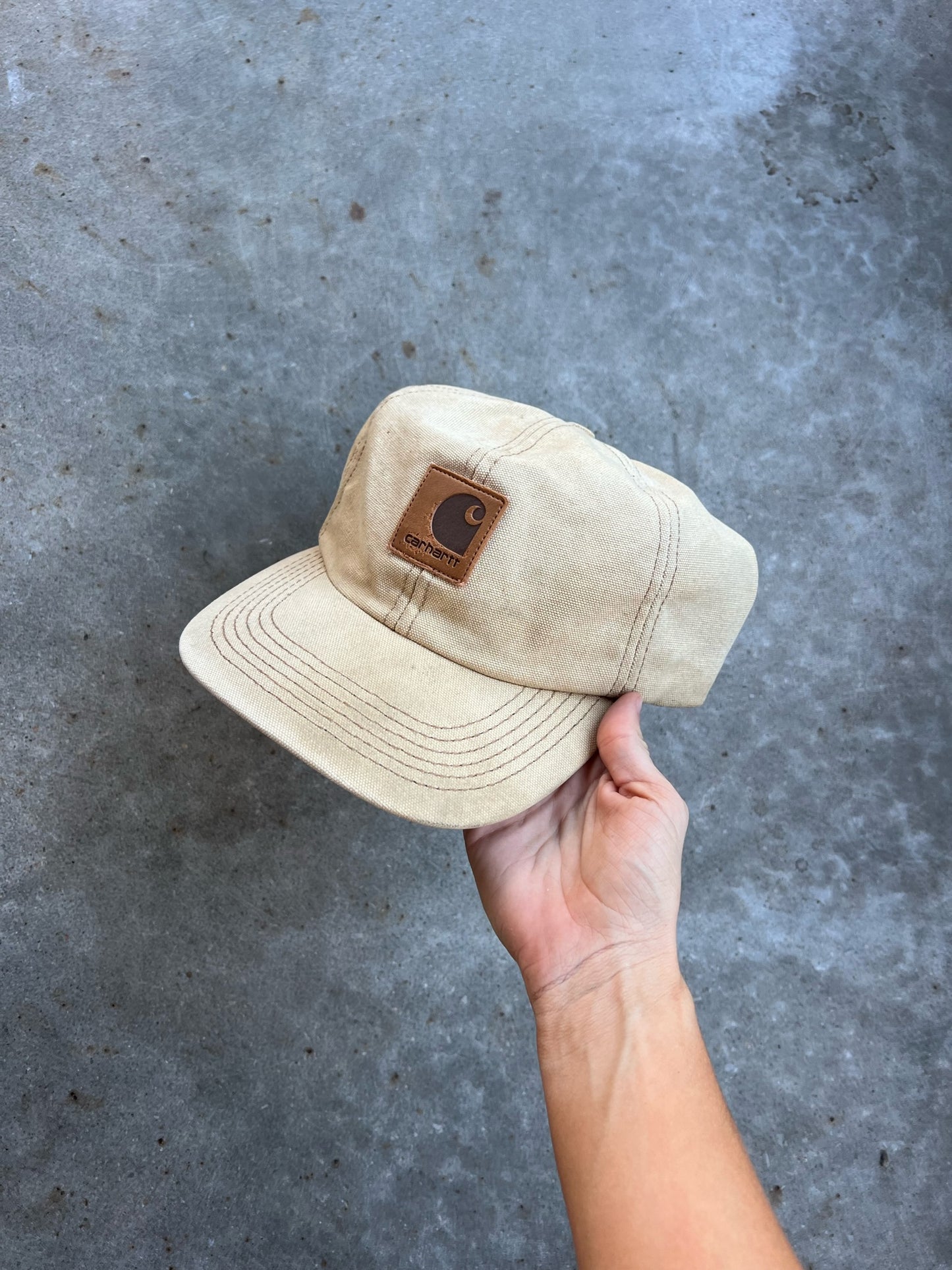 Vintage Tan Carhartt SnapBack Hat