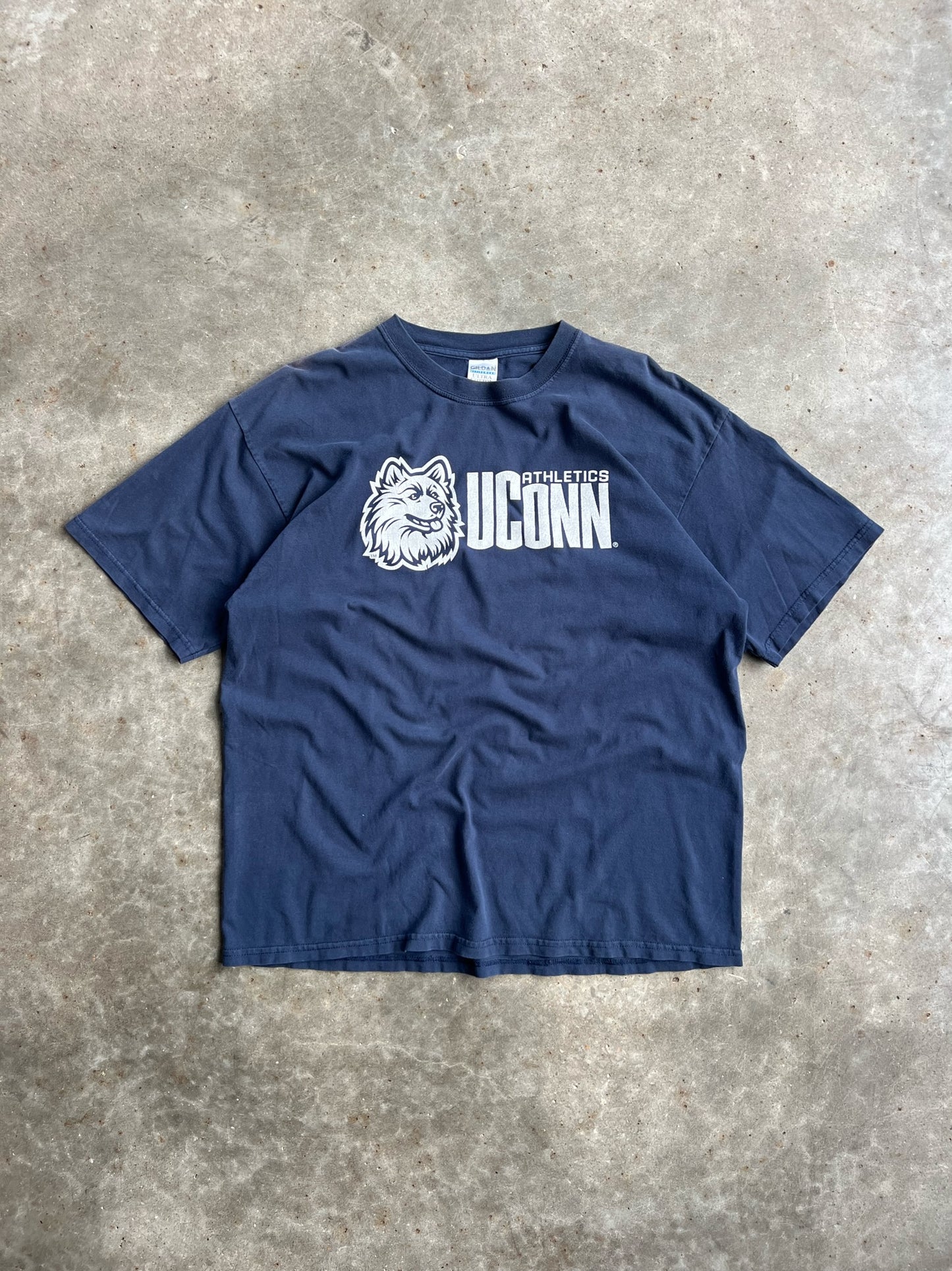 Vintage Navy UConn Athletics Shirt - XL