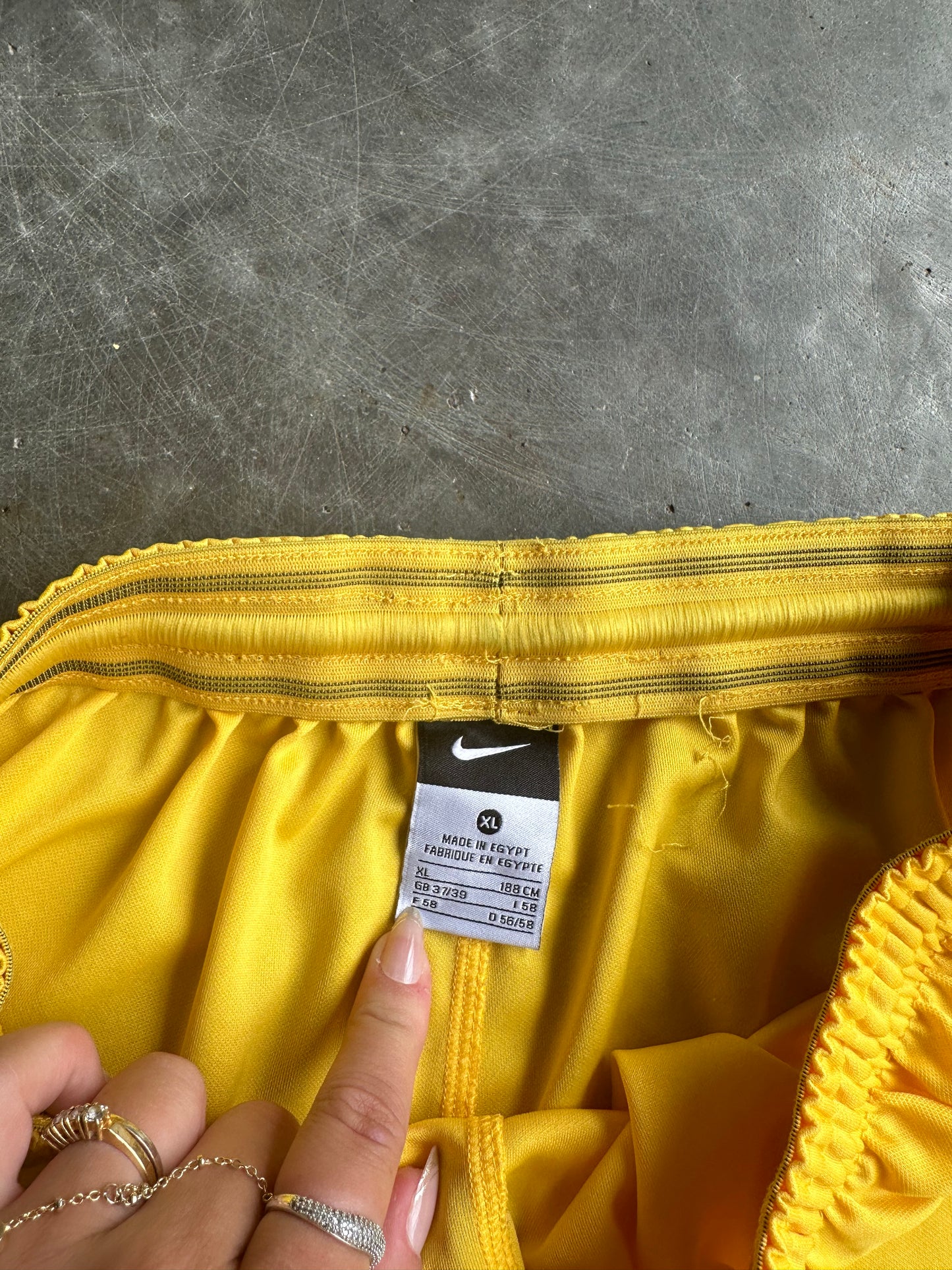 Vintage Yellow Nike Soccer Shorts - XL