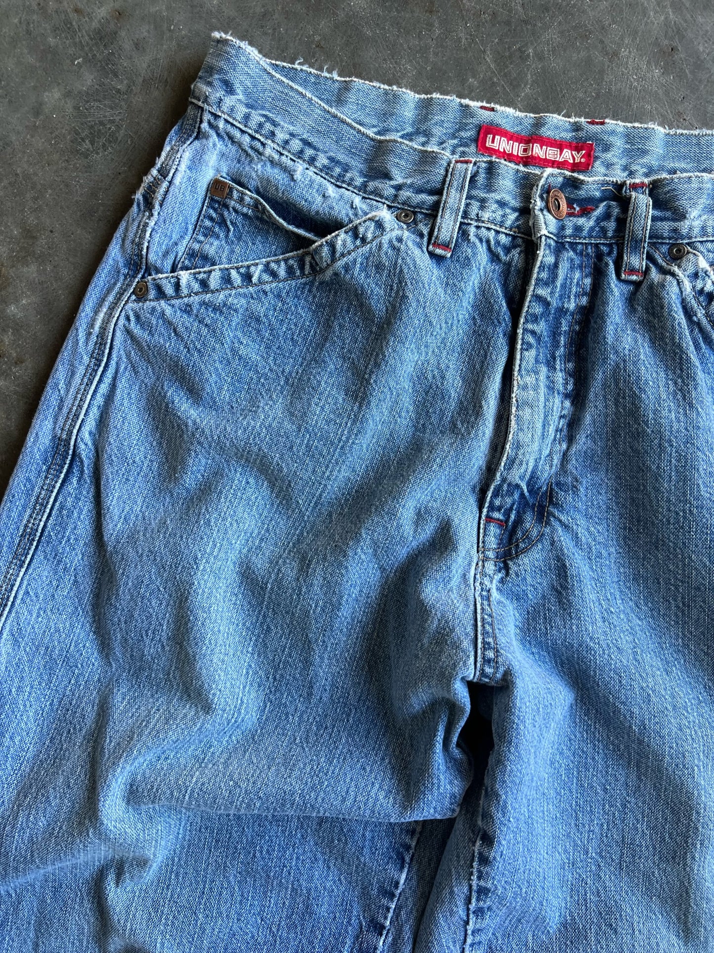 Vintage Medium Wash Union Bay Carpenter Pants - 34