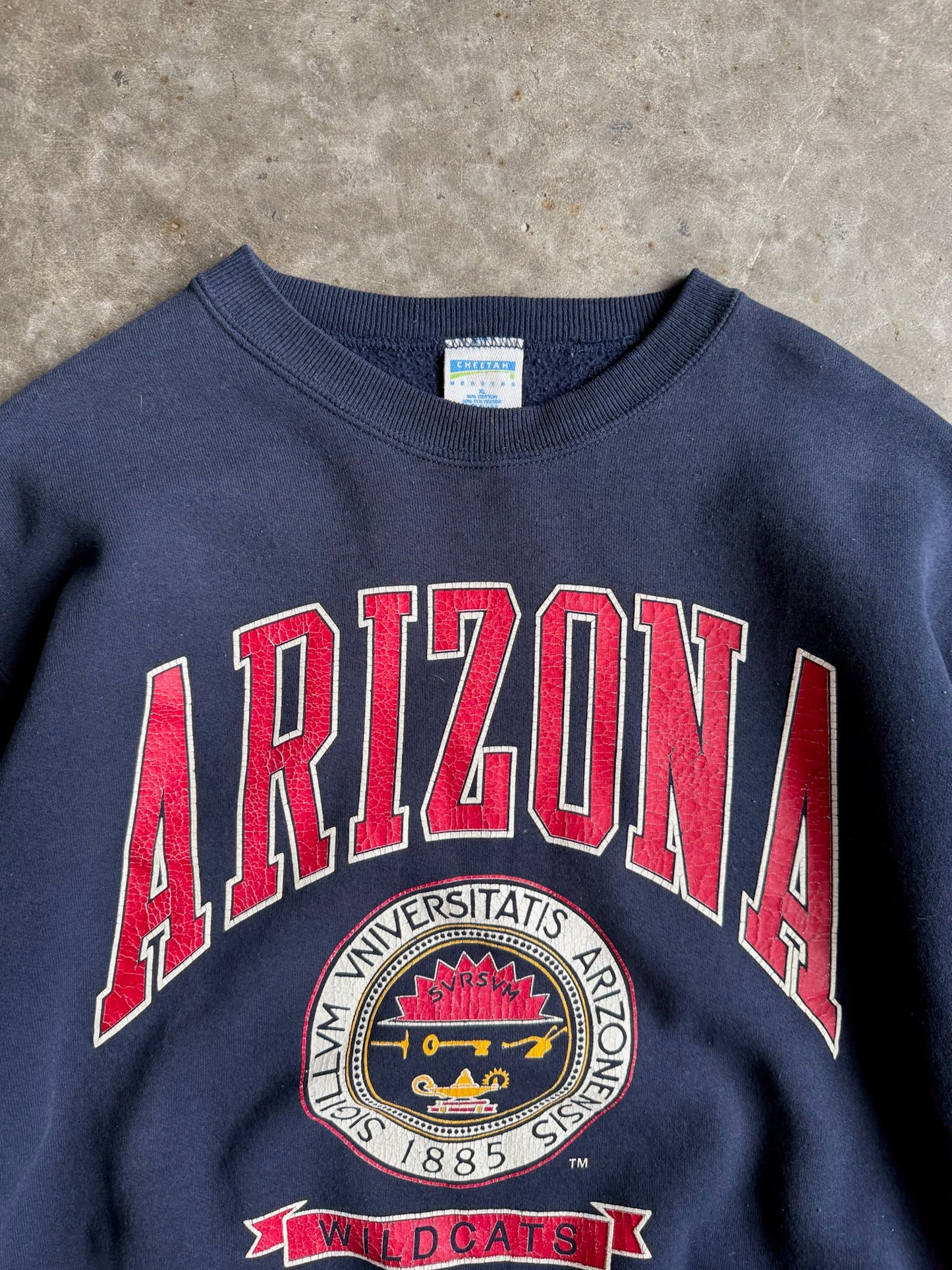 Vintage Navy Arizona Wildcats Crew - XL