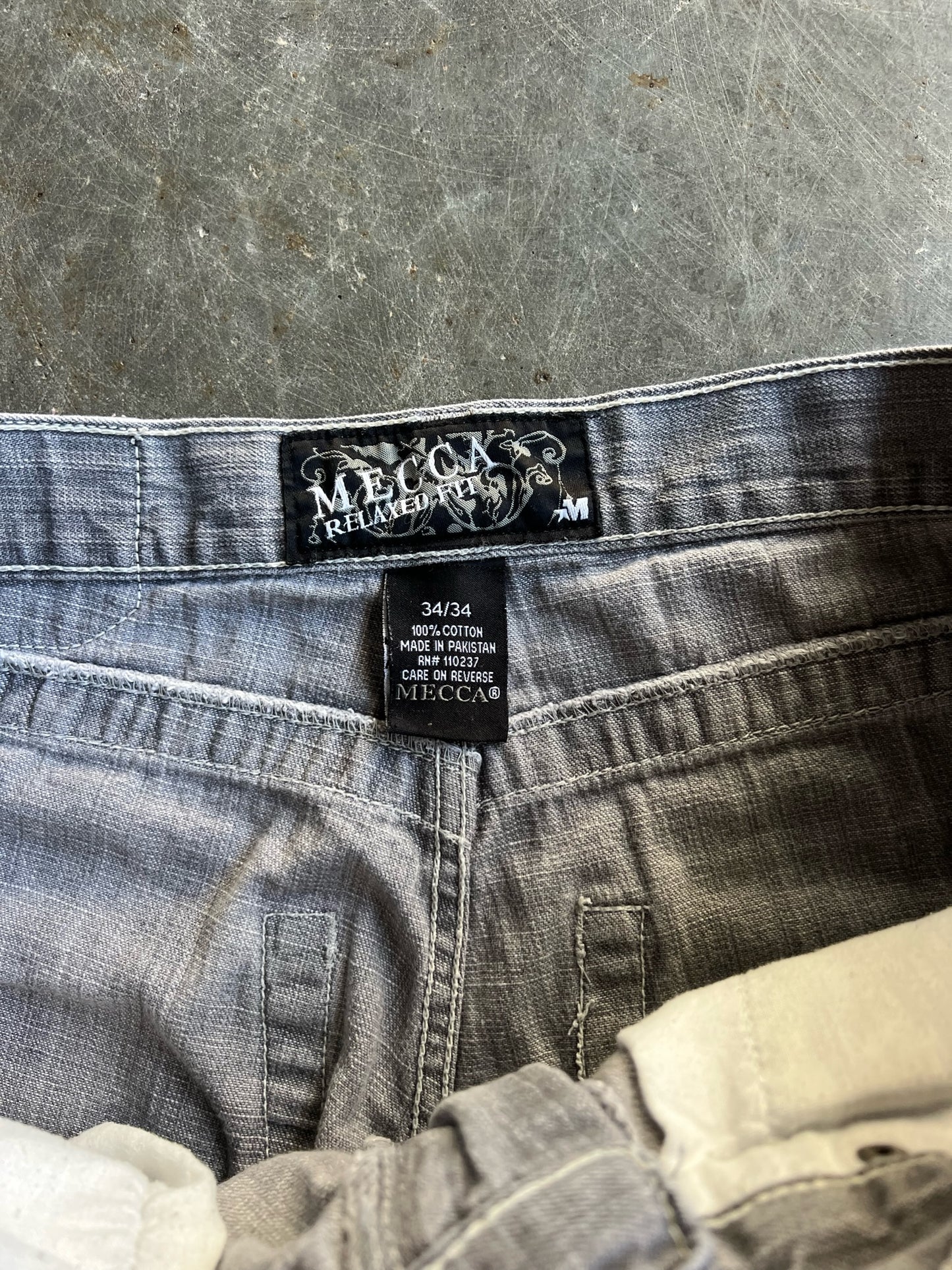 Vintage Faded Grey Mecca Pants - 34