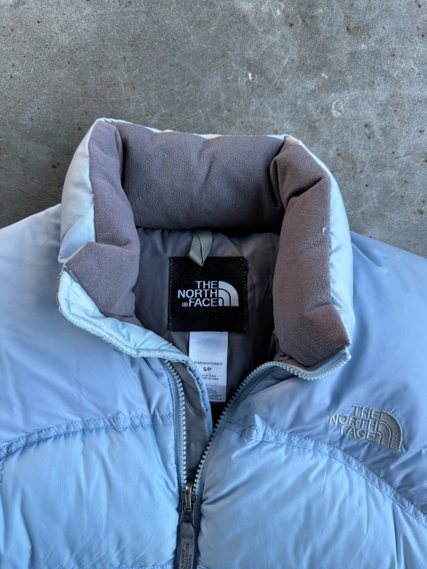 Vintage Baby Blue North Face Puffer Jacket - S