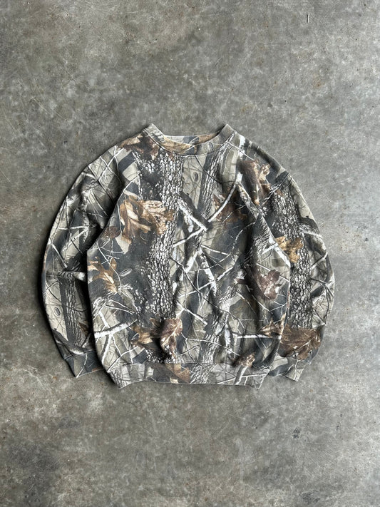 Vintage Liberty Realtree Camo Crew - M