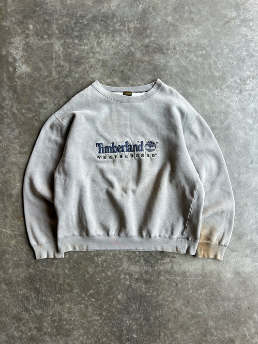 Vintage Grey Timberland Weather Gear Crew - XL