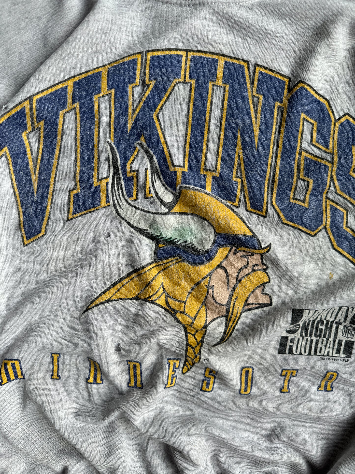 Vintage Minnesota Vikings Monday Night Football Crew - XL