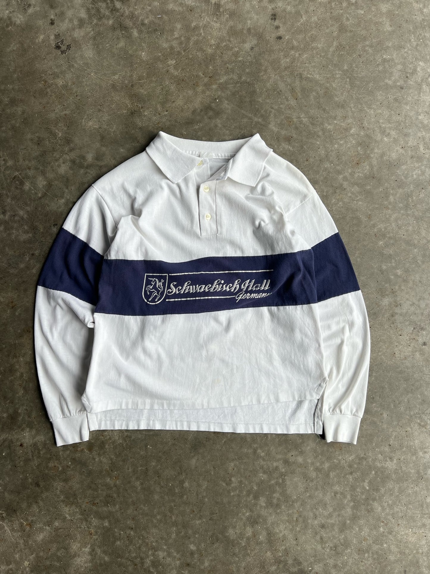 Vintage Germany Long Sleeve Polo - M