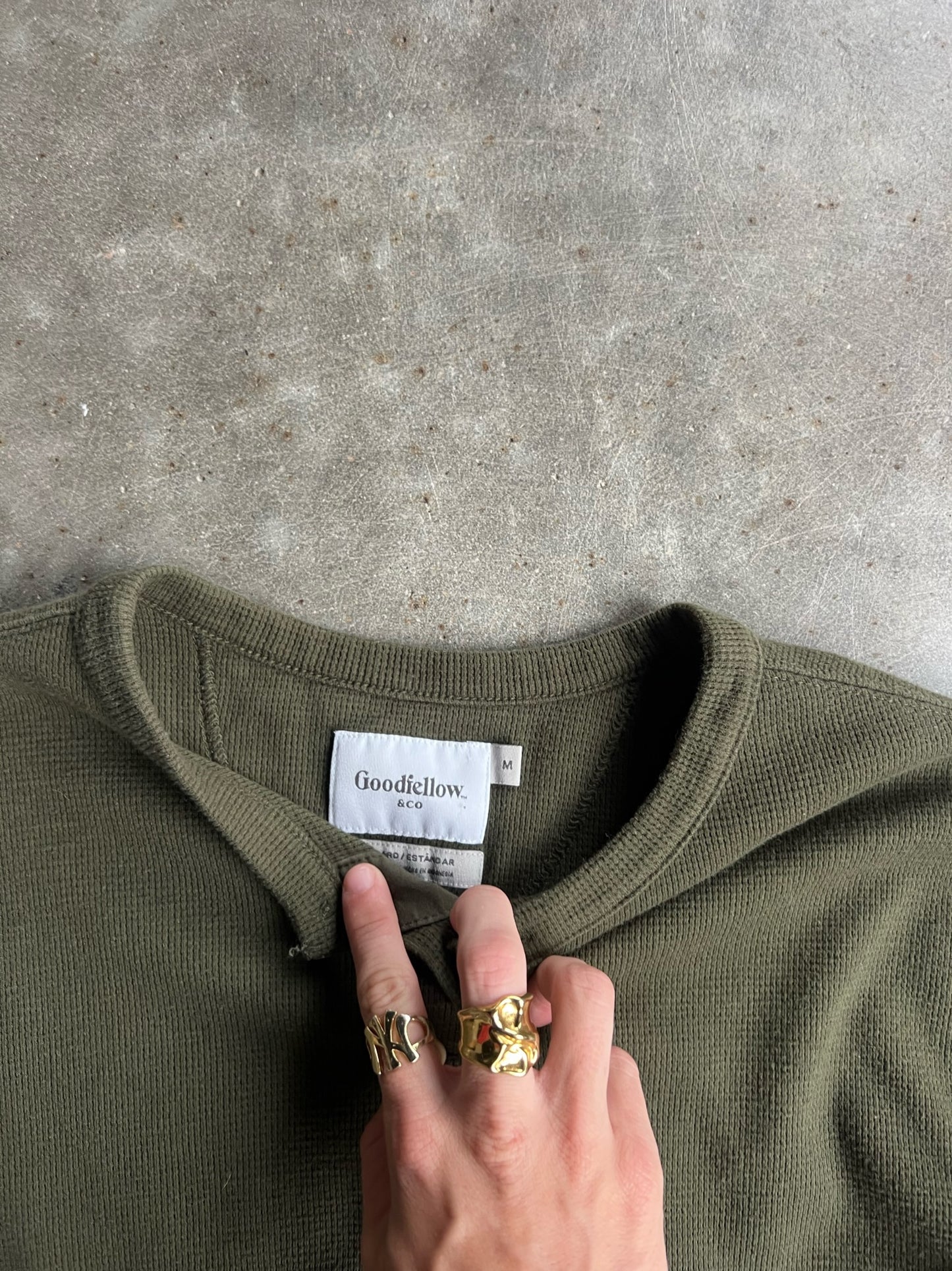 Vintage Green Goodfellow Thermal - M