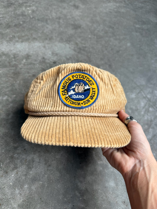 Vintage Ketchum Vally Potatoes Corduroy Adjustable Hat