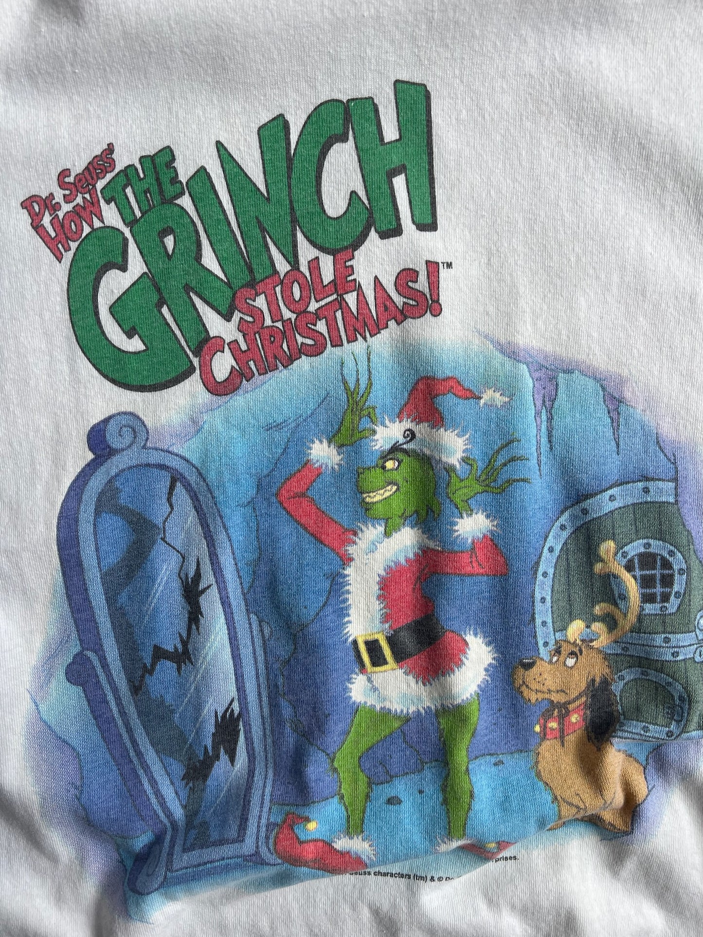 Vintage How The Grinch Stole Christmas Graphic Shirt - XL