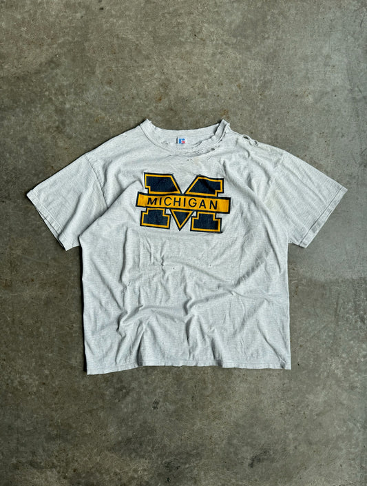 Vintage Distressed University of Michigan Shirt - XXL