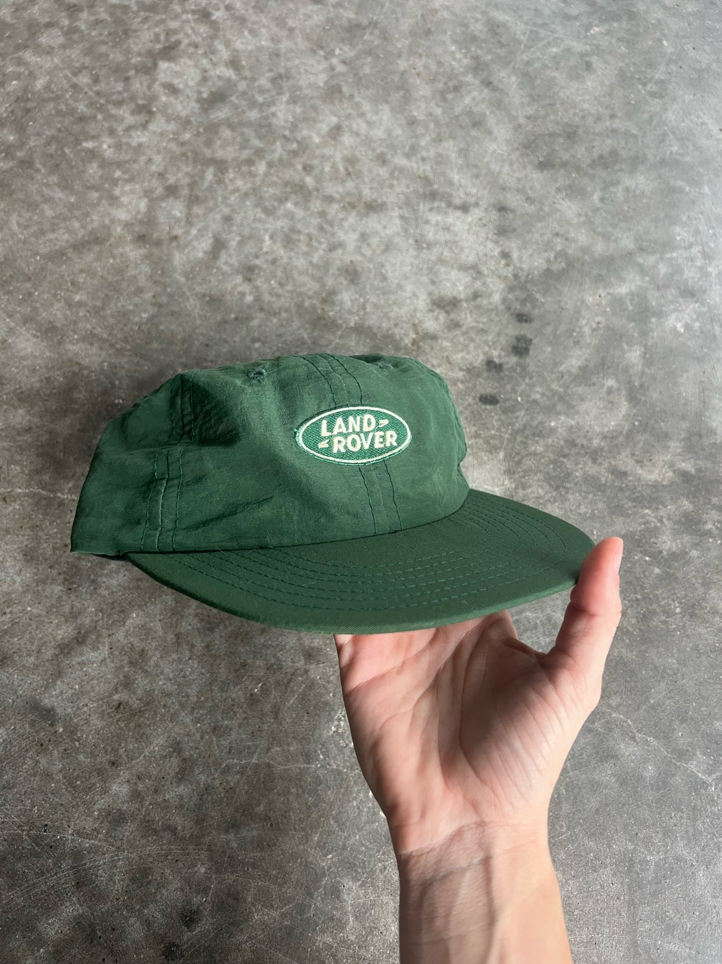 Vintage Green Land Rover Strapback Hat