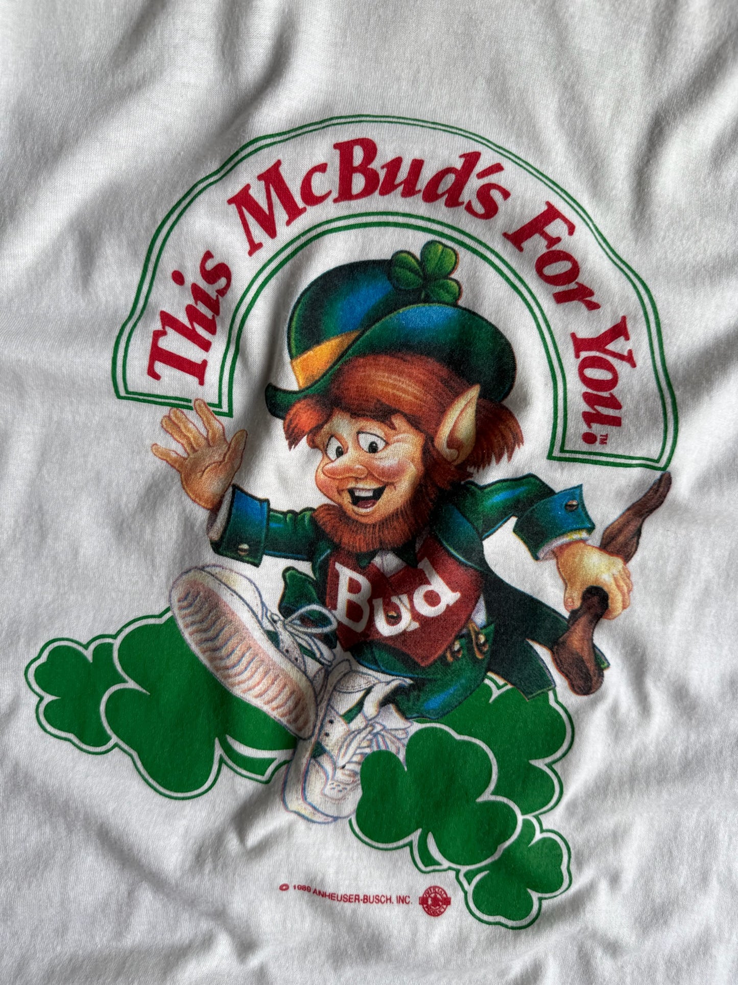 Vintage St. Patrick’s Day Bud Shirt - XL