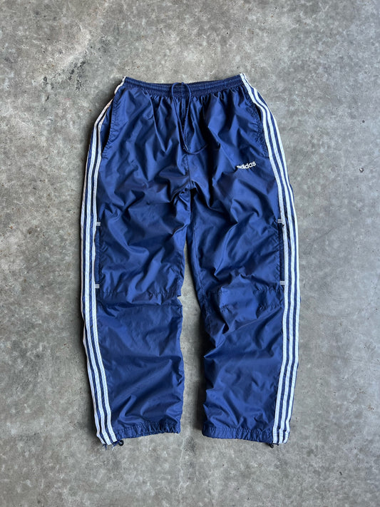 Vintage Navy Striped Adidas Track Pants - XL