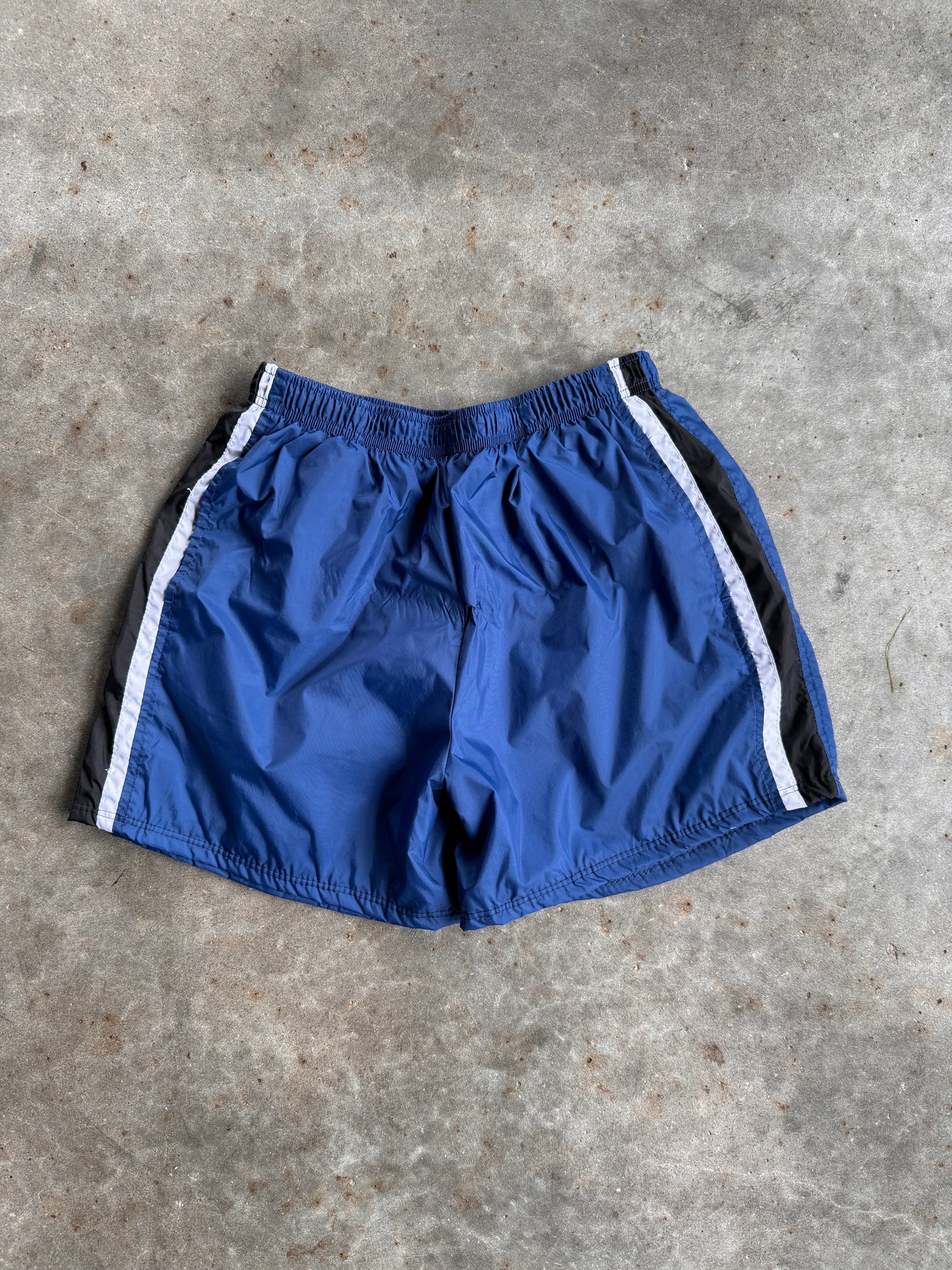 Vintage Reworked Blue Nike Shorts - YXL