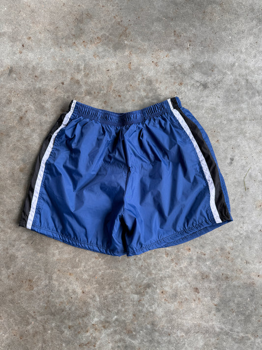 Vintage Reworked Blue Nike Shorts - YXL