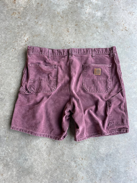 Vintage Maroon Carhartt Shorts - 44X7.5