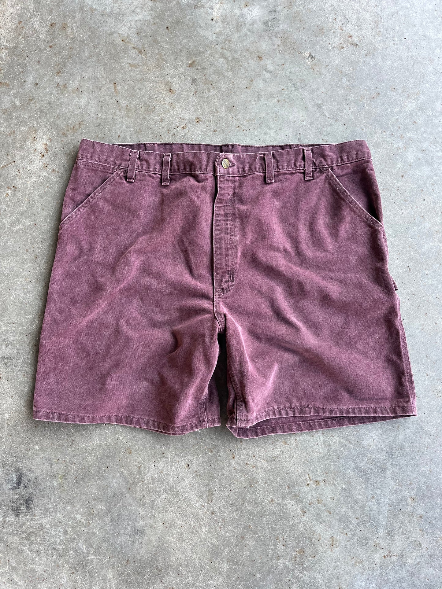 Vintage Maroon Carhartt Shorts - 44X7.5